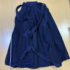 剣道 袴 紺色 綿製 LLサイズ 中古
