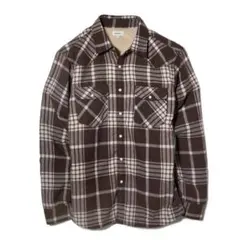 裏ボアネルシャツ★L チェック ネル81013 COLOR-C