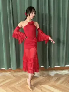 社交ダンスドレス　競技ダンス　スダンダート衣装　ラテンダンス衣装