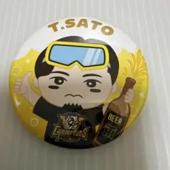 佐藤輝明 阪神百貨店限定 優勝記念 シークレット選手イラスト(ビール)缶バッジ