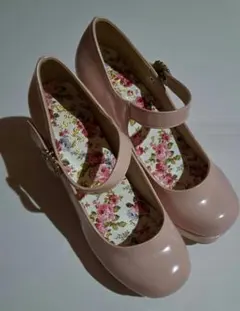 csT&P　チャンキーヒールパンプス　ピンク　未使用のサムネイル