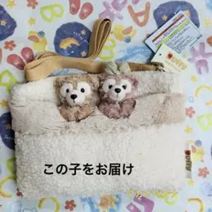 ダッフィー シェリーメイ ショルダーバッグ　ぬいぐるみ付き　新品タグ付き