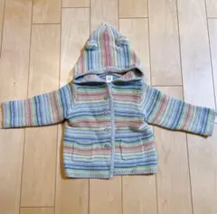 【最終値下げ】耳付きフードが可愛い♡BABY GAPニットカーディガン