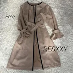 【RESEXXY】　リゼクシー　ノーカラー パイピング　スプリングコートのサムネイル