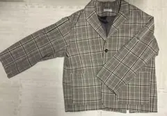 PAGEBOY ブレザージャケット チェック（ベージュ）フリーサイズ