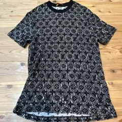 ルイヴィトン Tシャツ 半袖 ベロア チェーン モノグラム SINCE1854