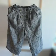 チェック柄ロングパンツ 150cm