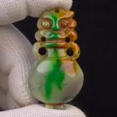 ✦骨董品✦中国古美術 清代 本和田玉 巧彫 透彫 霊猴献寿 鼻煙壺 薬壺 置物 ✦骨董品✦中国古美術 清代 本和田玉 巧彫 透彫 霊猴献寿 鼻煙壺 薬壺