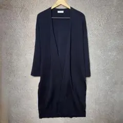 トゥモローランド カーディガン 丈長 ネイビー