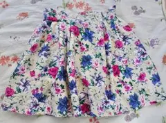花柄スカート キュロット