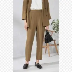 a.v.v 接触冷感　テーパードパンツ　レディース L ウエストゴム　春　夏