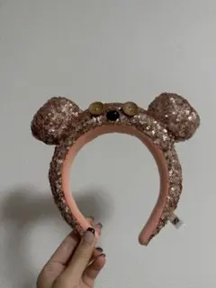 usj カチューシャ　ボブ　スパンコール　ピンク