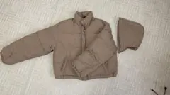 ブラウン ダウンジャケット Nサイズ 取り外し可能な袖