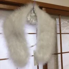 羽毛100%ショール　新品タグ付き