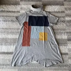 gomme ゴム オフタートルTシャツ 裾アシメントリー Mサイズのサムネイル