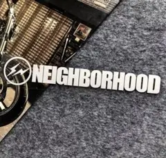 NEIGHBORHOOD ロゴ ステッカー ホワイト