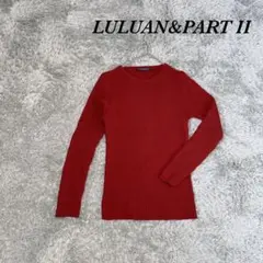 LULUAN&PARTII リブニット セーター カジュアル クルーネック
