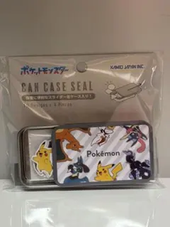ポケットモンスター 缶ケースシール ポケモンMIXグレー （株）カミオジャパン