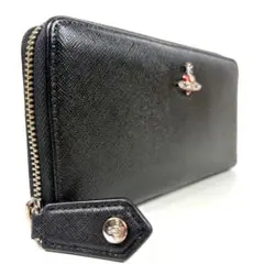 美品✨ヴィヴィアンウエストウッド ディアマンテ 長財布 ラウンドジップ 黒