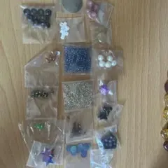 ビーズセット 多色 様々な形