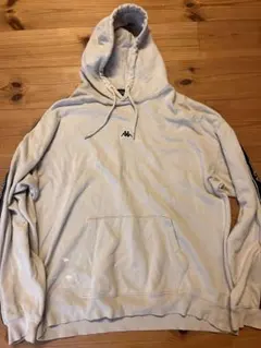 Kappa ライトグレー フード付きパーカー