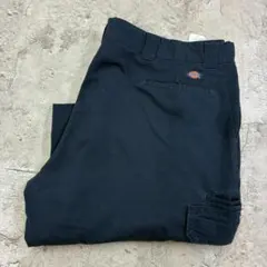 Dickies　カーゴパンツ　ストレート　西海岸　W43　ネイビー　古着のサムネイル