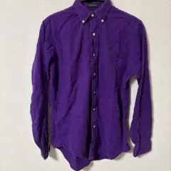 Polo by Ralph Lauren 紫 長袖シャツアメリカ製ボタンダウン