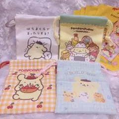 ポムポムプリン 巾着　まとめ売り　セリア　30周年