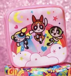 【【 新品未使用 】】パワーパフガールズ　スクエアポーチ　レインボー