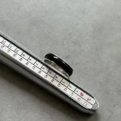 4℃ SILVER ブラック シルバーリング 9号