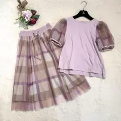 美人百花コラボ　ブルーレーベルクレストブリッジ　セットアップ　ピンク　36