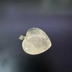 ハート型 ローズクォーツ ペンダントトップ