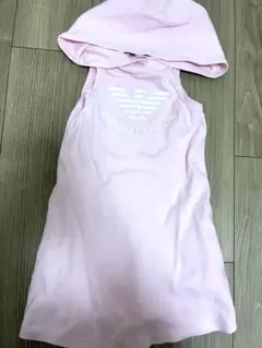 ARMANI ワンピース フード ピンク ロゴ 4Aのサムネイル