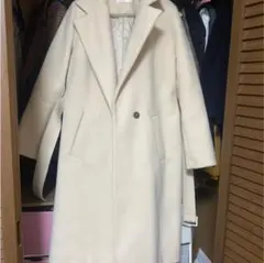 チェスターコート ロングコート　白