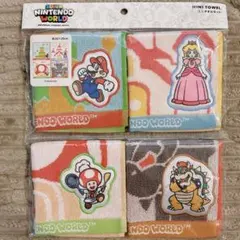 匿名配送☆USJ限定 スーパーマリオ ミニタオル4枚セット
