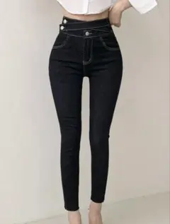 スキニーパンツ ハイウエスト