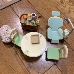 シルバニア ファミリー　テーブル、ワゴンセット