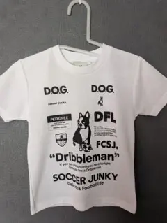 SOCCER JUNKY グラフィックTシャツ 120　犬　　キッズ　ドライのサムネイル