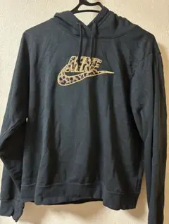 Nike レオパード柄 ヒョウ柄 フード付きパーカー レディース M