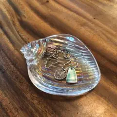 沖縄 シェル&シルバーネックレス