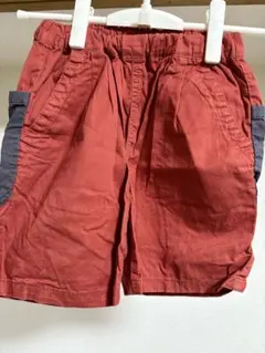 赤色 130cm ハーフパンツ 綿100%