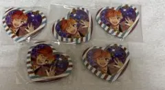 明星スバル 中国 ハート缶バッジ