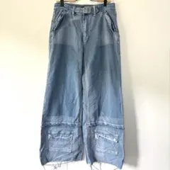 フォーエバー21 FOREVER21 無地 カーゴ L 青 Y2K グランジのサムネイル