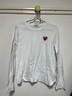 PLAY COMME des GARCONS 長袖 Tシャツ ホワイト M - メルカリ