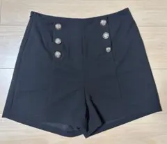 SHEIN Frenchy ハイウェスト フェイクボタン ショートパンツ Mのサムネイル