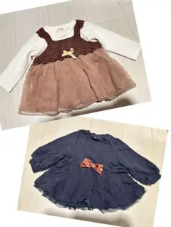 ⭐︎プティマイン 80サイズ トップス 2着セット⭐︎