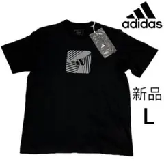 [新品] アディダス　ADIDAS T SHIRT ブラック　L サイズ