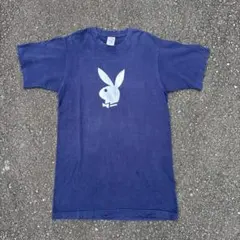 美品 プレイボーイ ロゴ Tシャツ バーガンディ 銀タグXXL表記 L相当