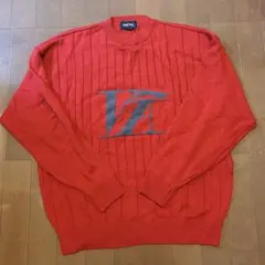 ニット セーター オシャレ 古着 レッド