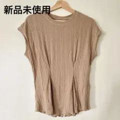 新品未使用　grl フレンチスリーブウエストタックトップス［iz184］